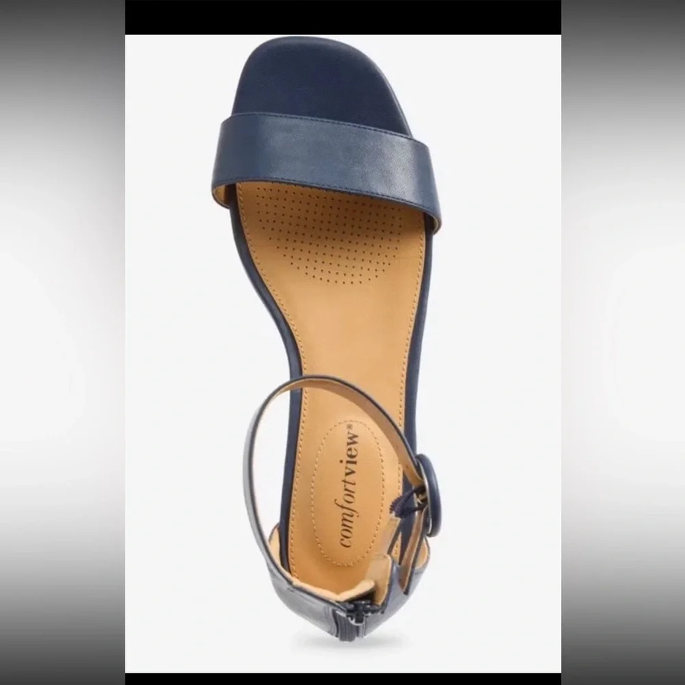Comfortview Women's The Alora Sandal  Blue Navy 10W